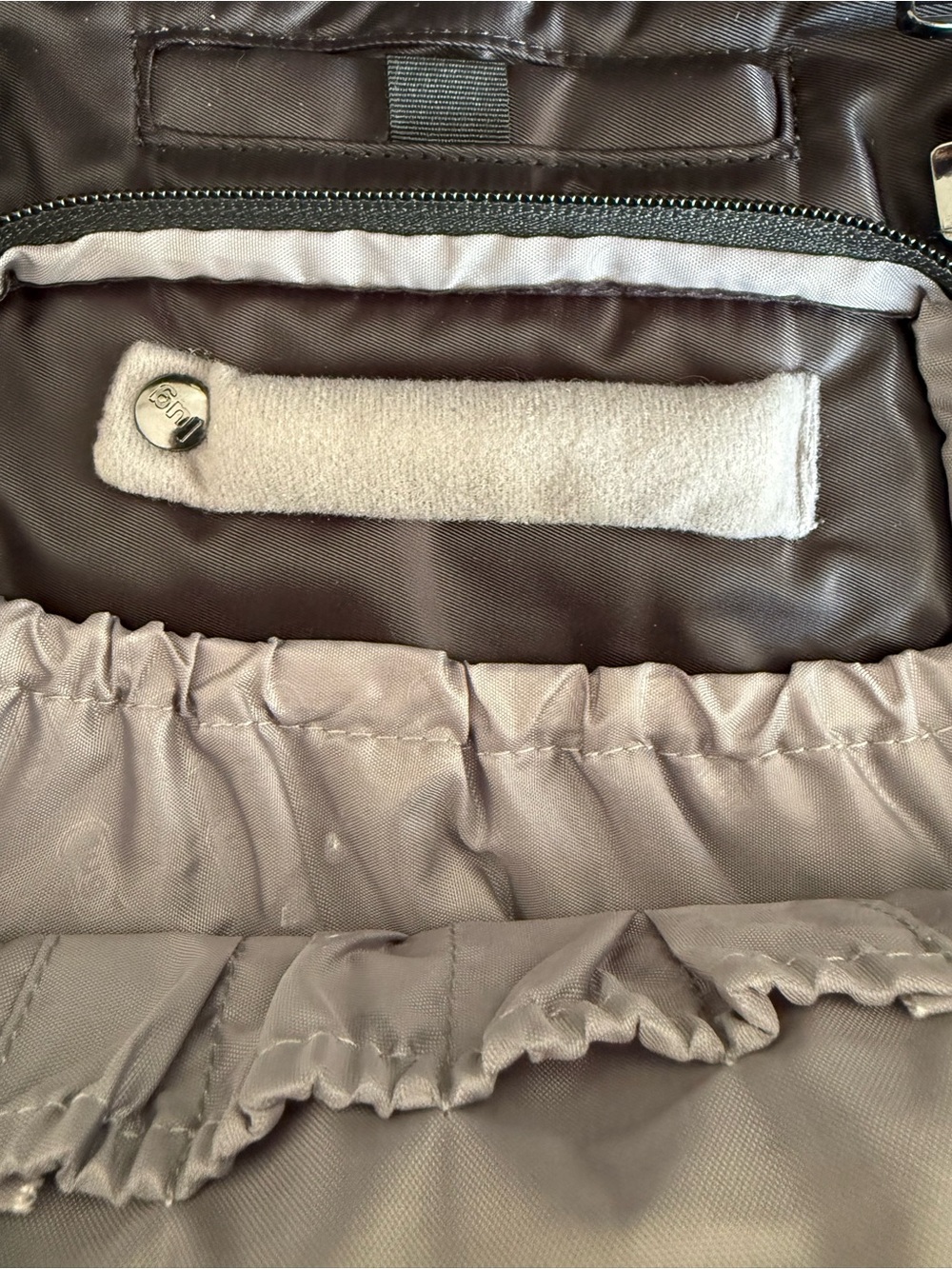 lug Quilted Black Travel Tote with Front Pocket - Picture 5 of 5
